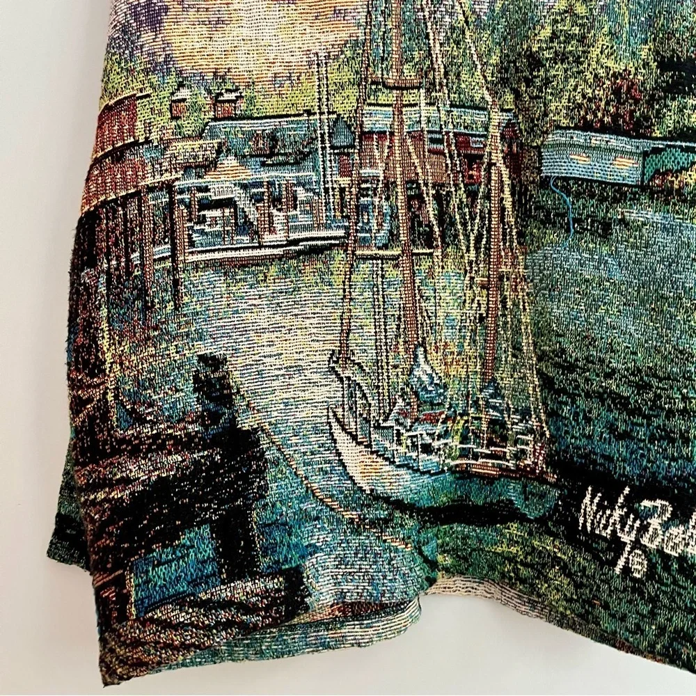 VTG Sugar Street Weavers Jacket Adult One Size AOP Tapestry 90’s Nicky Boehme - Picture 6 of 16